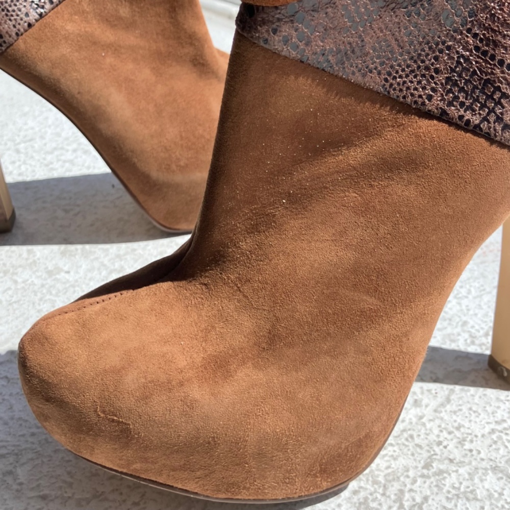 Bakers Brown Leather Suede Katerina boots - Picture 8 of 13